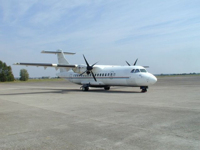 ATR42 FGPZB à son arrivée à Tours