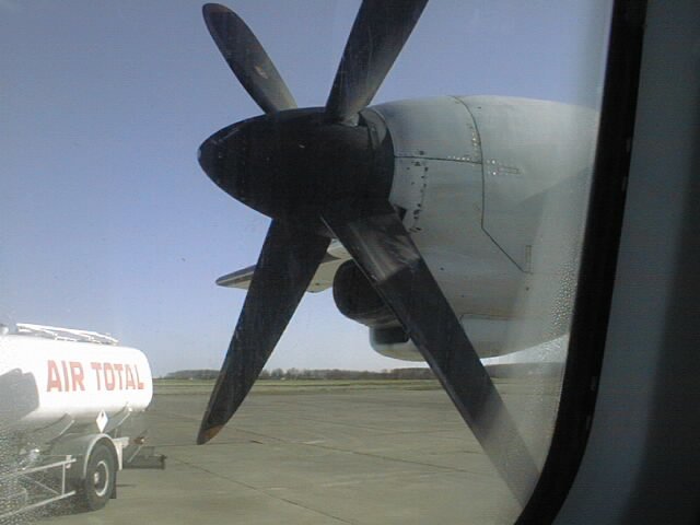 ATR42 Hélice vue de la cabine